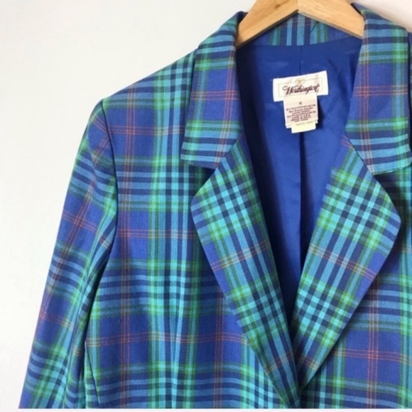 VINTAGE Plaid Boyfriend Jacket - Picture 3 of 5